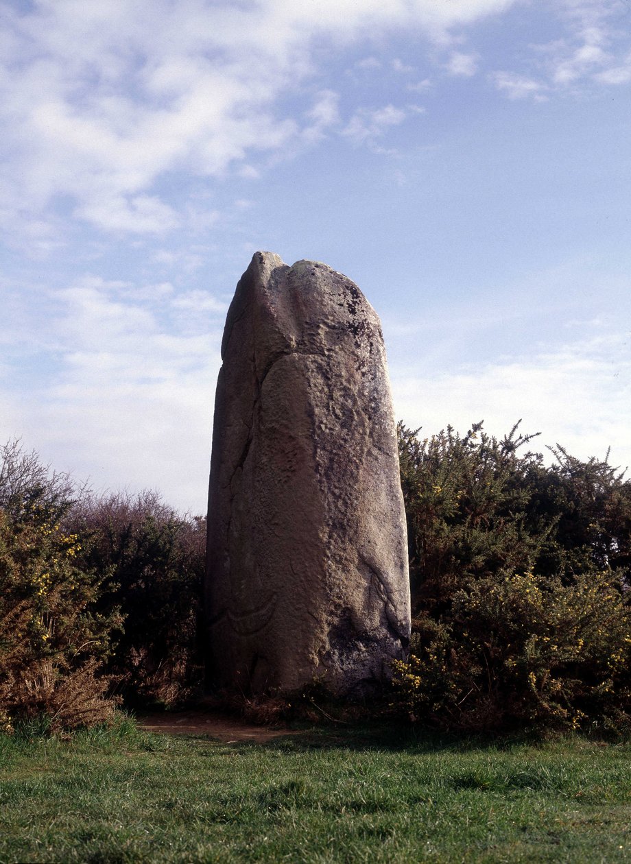 Menhir på halvøen Rhuys (56). af Prehistoric Prehistoric