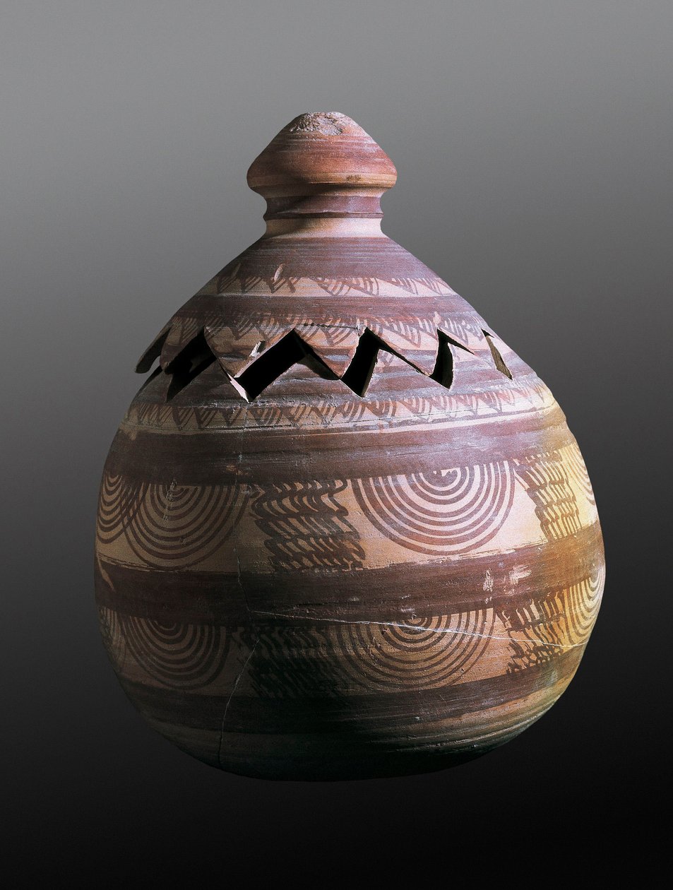 Forhistorie, iberisk civilisation: dentee begravelsesurne fra jernalderen. Fra Galera (Granada) af Prehistoric Prehistoric