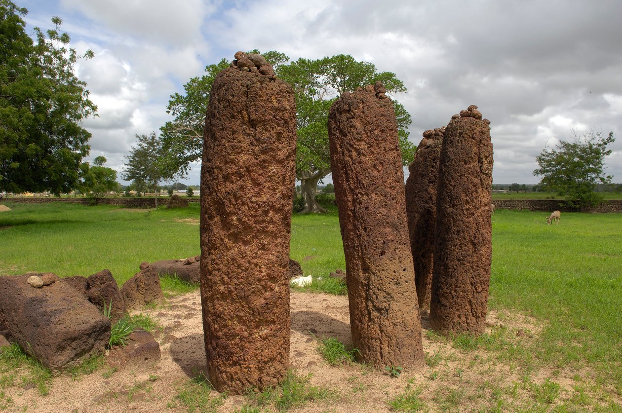 Forhistorie: Megalitisk cirkel af sten fra Wassu, Gambia (foto) af Prehistoric Prehistoric