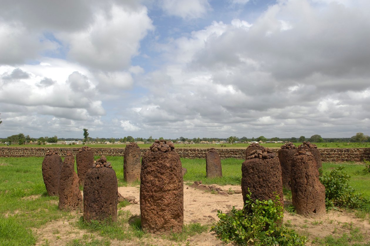 Forhistorie: Megalitisk cirkel af sten fra Wassu, Gambia (foto) af Prehistoric Prehistoric