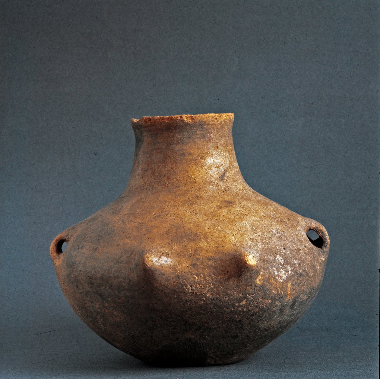 Forhistorie, kultur af Rinaldone (Montefiascone): terracotta vase fra nekropolis af Rinaldone. Kobberalder. Eneolitisk. 2200 f.Kr. Rom, Luigi Pigorini Nationalmuseum for forhistorisk etnografi af Prehistoric Prehistoric