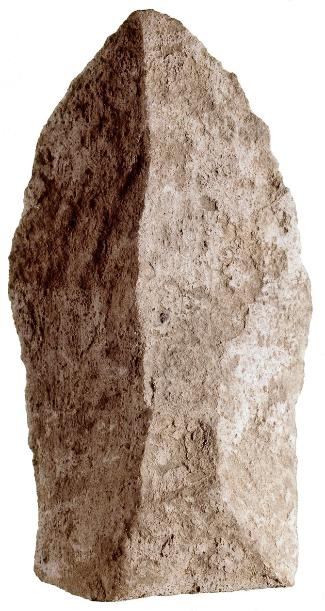 Sten fra den mesolitiske epoke. Fra Quintana. Posada, La Riera Kælder (foto) af Prehistoric Prehistoric
