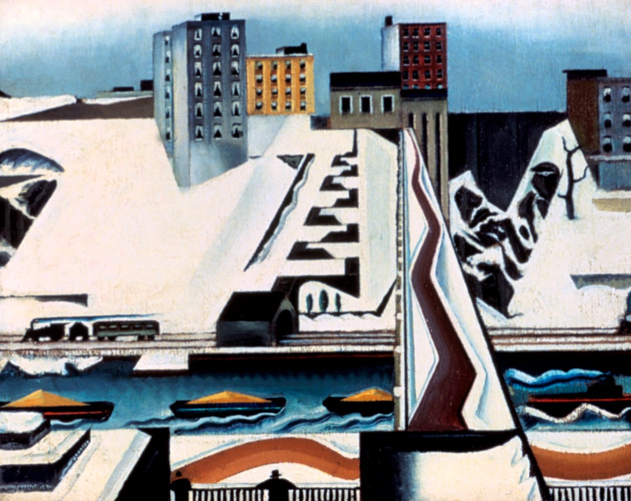 Harlem Rivers, 1928 af William Preston Dickinson