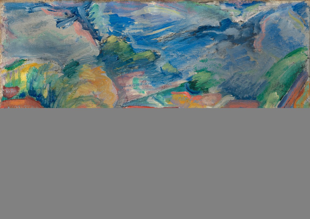 Uden titel Landskab, ca. 1918. af Preston Dickinson