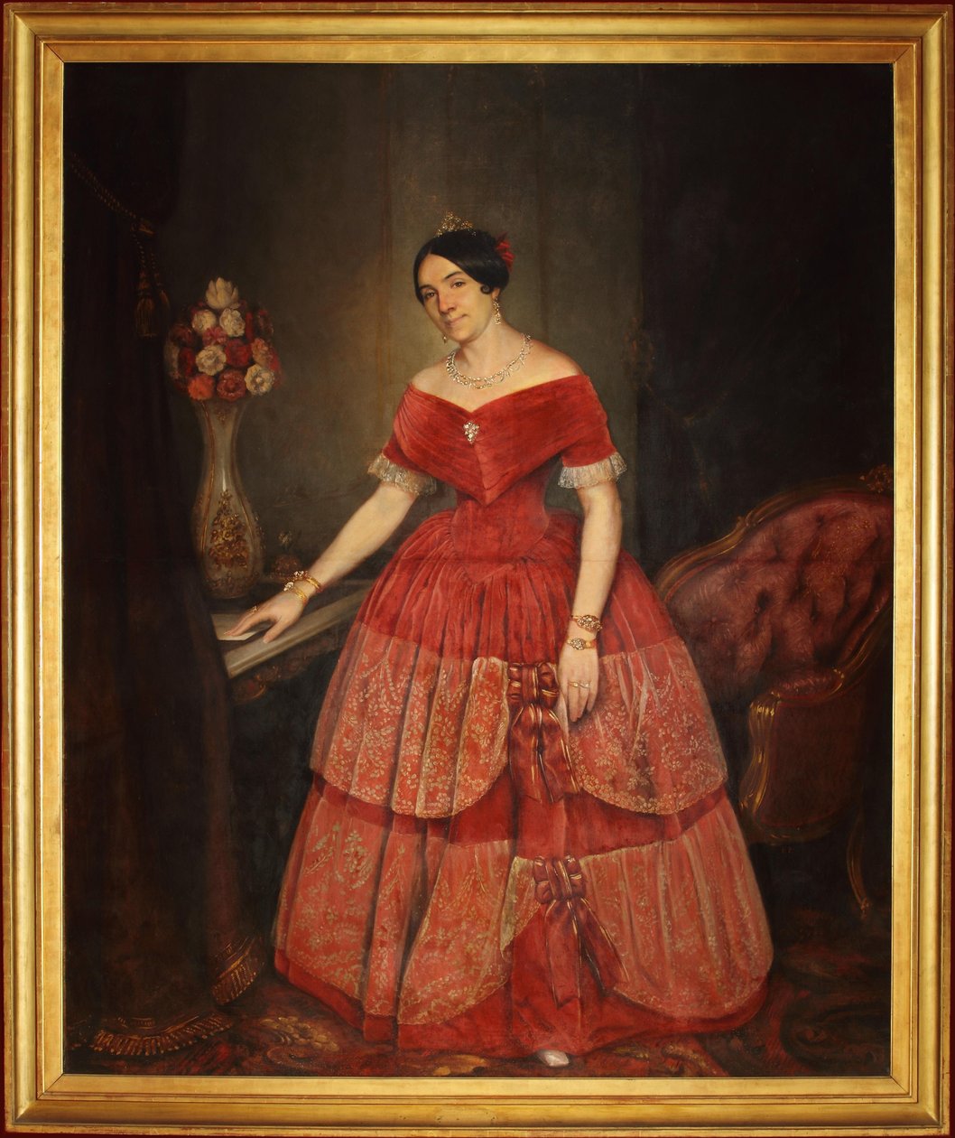 Portræt af Manuelita Rosas af Prilidiano Pueyrredon