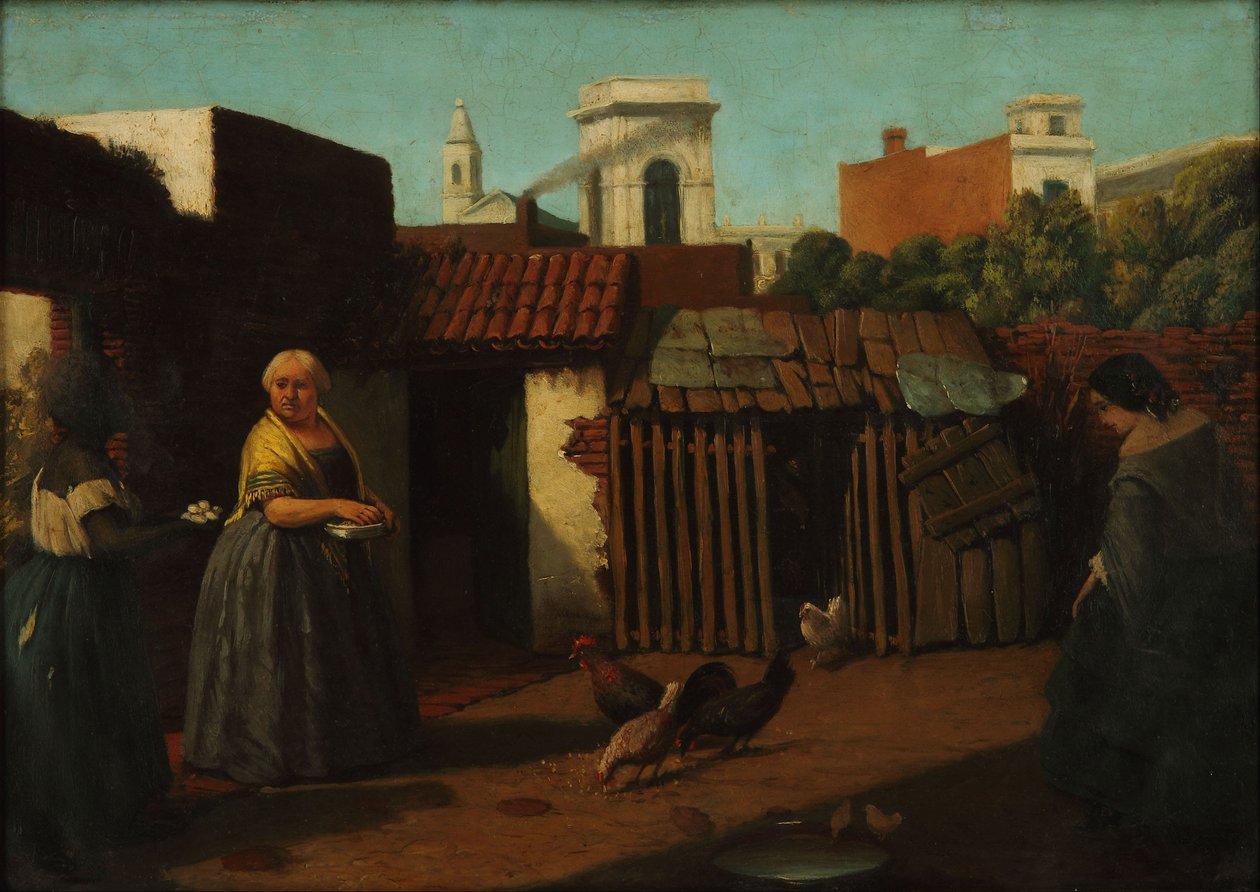 Buenos Aires terrasse i 1850 af Prilidiano Pueyrredon