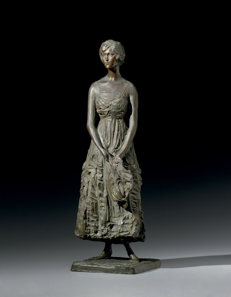Ruth Raymond Carhart, ca. 1921 (bronze og grøn patina) af Prince Paul Petrovic Troubetzkoy