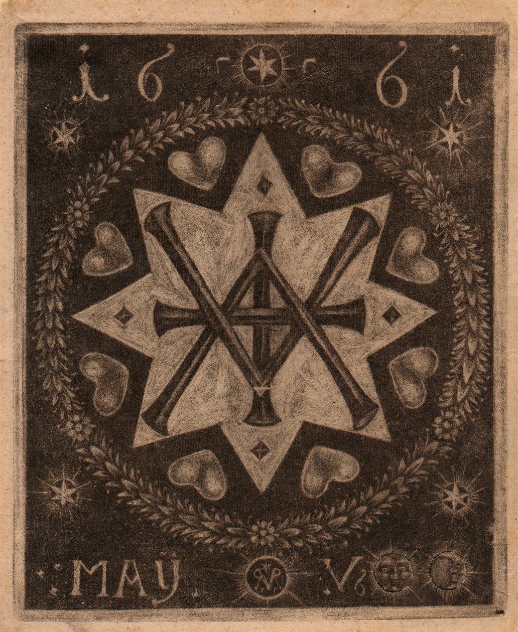 Frimurer symbol af Prince Rupert