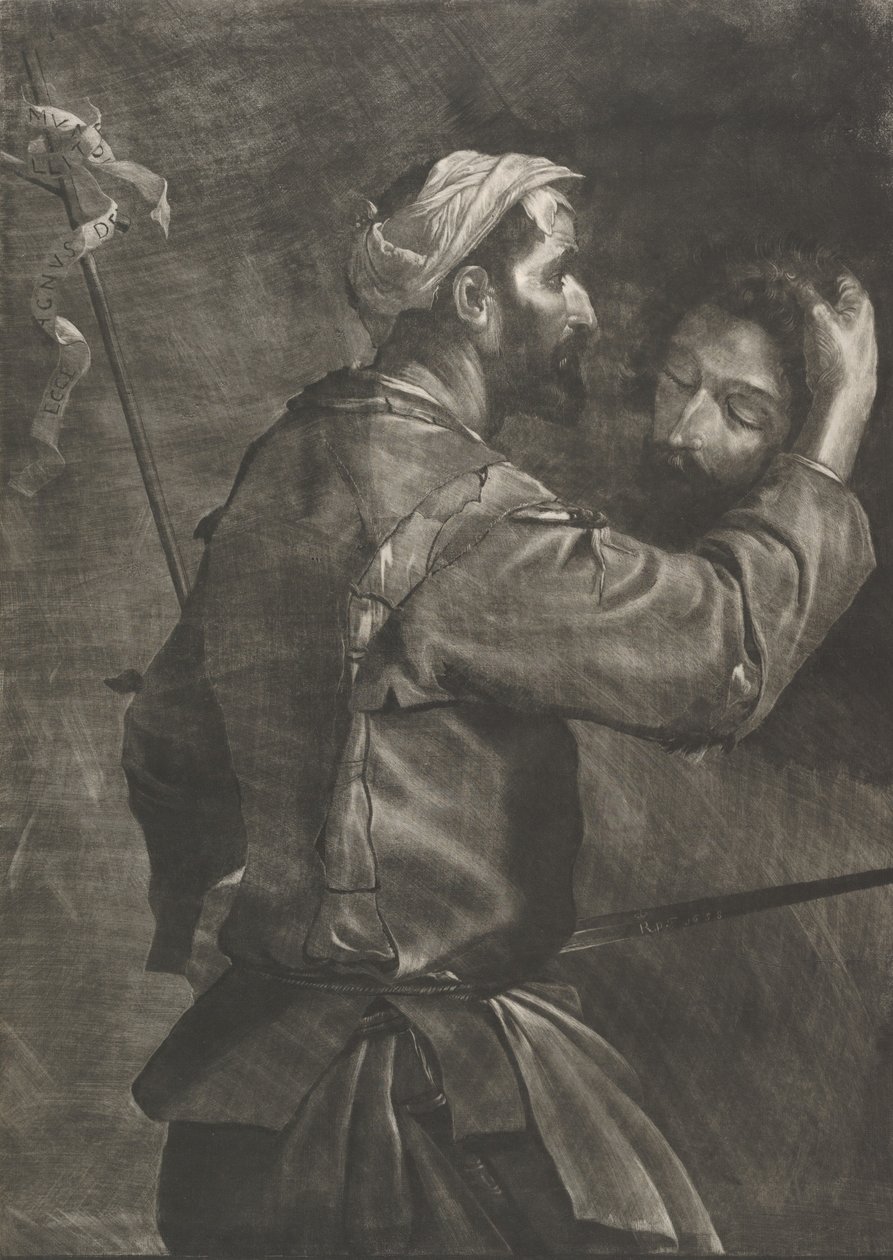 Den store bøddel med hovedet af Johannes Døberen, 1658. af Prince Rupert
