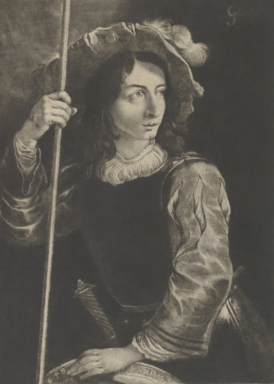 The Great Lansquenet eller Fanebærer, 1658. af Prince Rupert