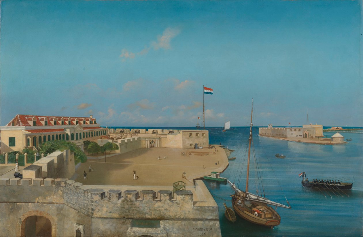 Willemstad havneindgang af Prosper Crébassol