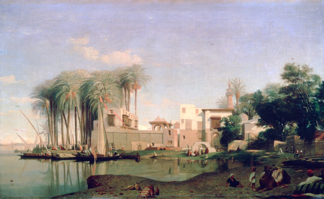 Beni Suef ved Nilen, 1800-tallet af Prosper Georges Antoine Marilhat