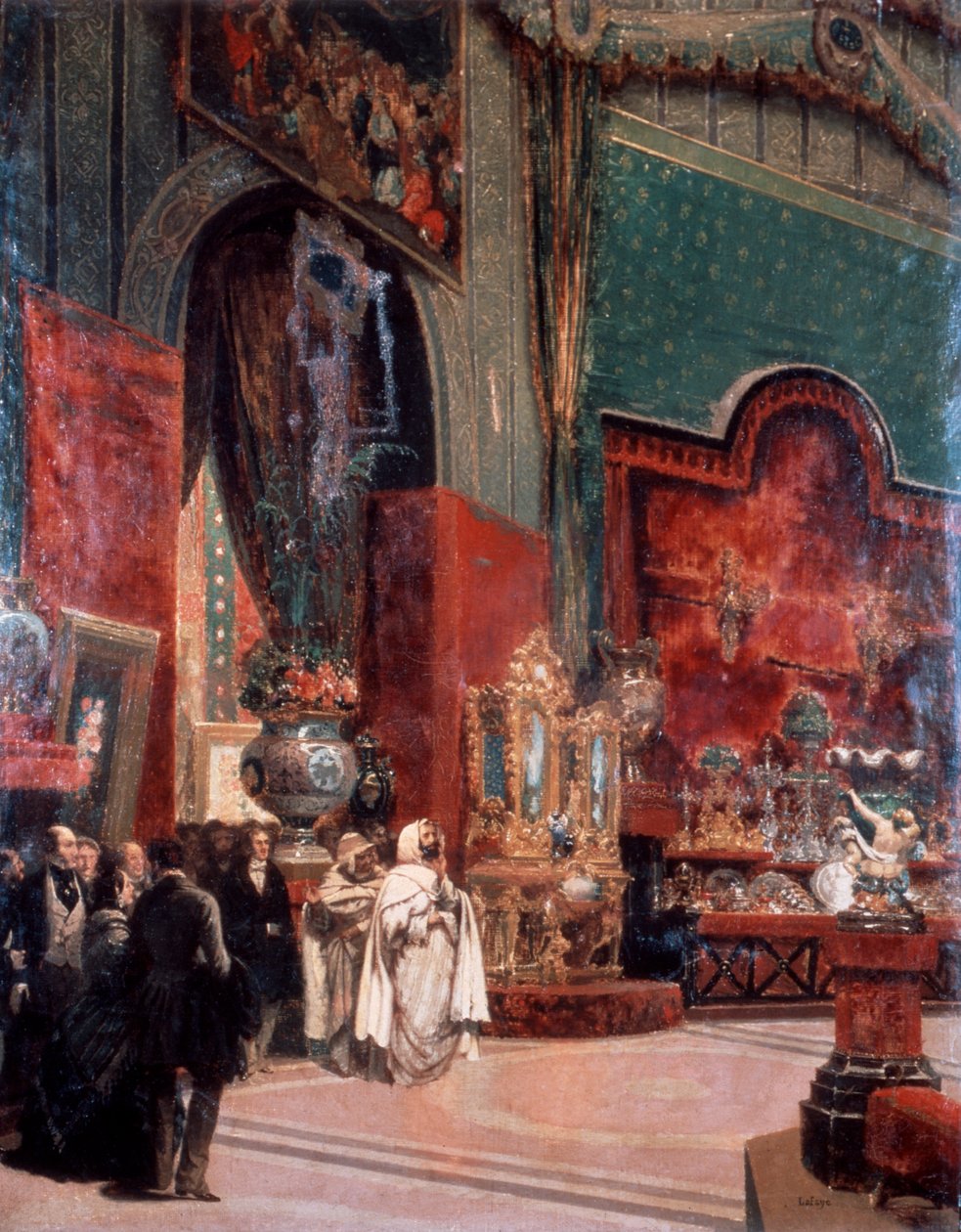 Abd al-Kadir besøger Exposition Universelle i Paris, 1855. af Prosper Lafaye or Lafait