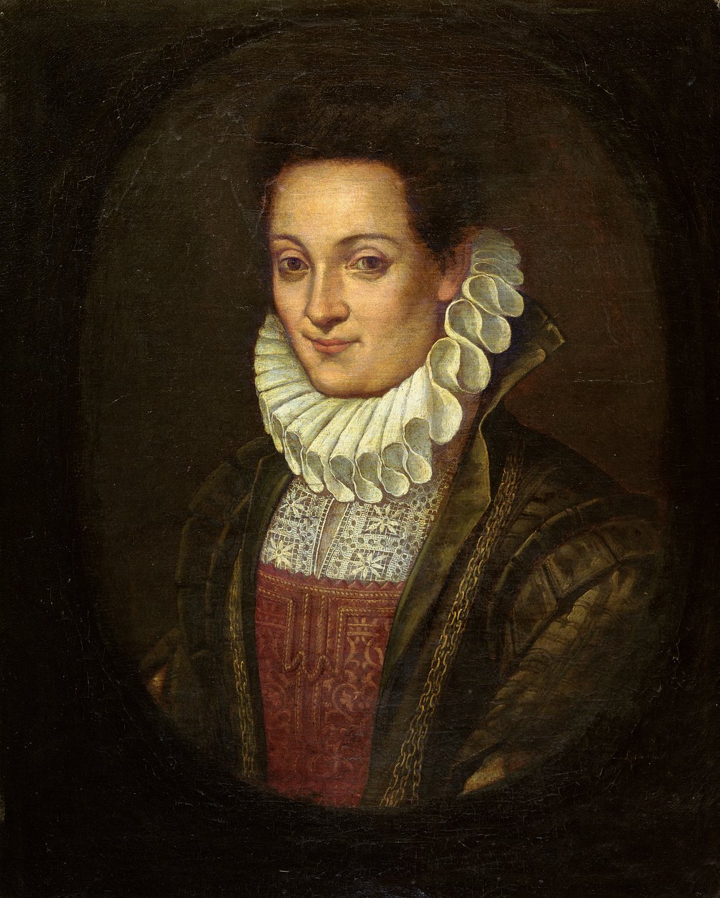 Portræt af Lavinia Fontana eller kunstnerens selvportræt, ca.1595 af Prospero Fontana