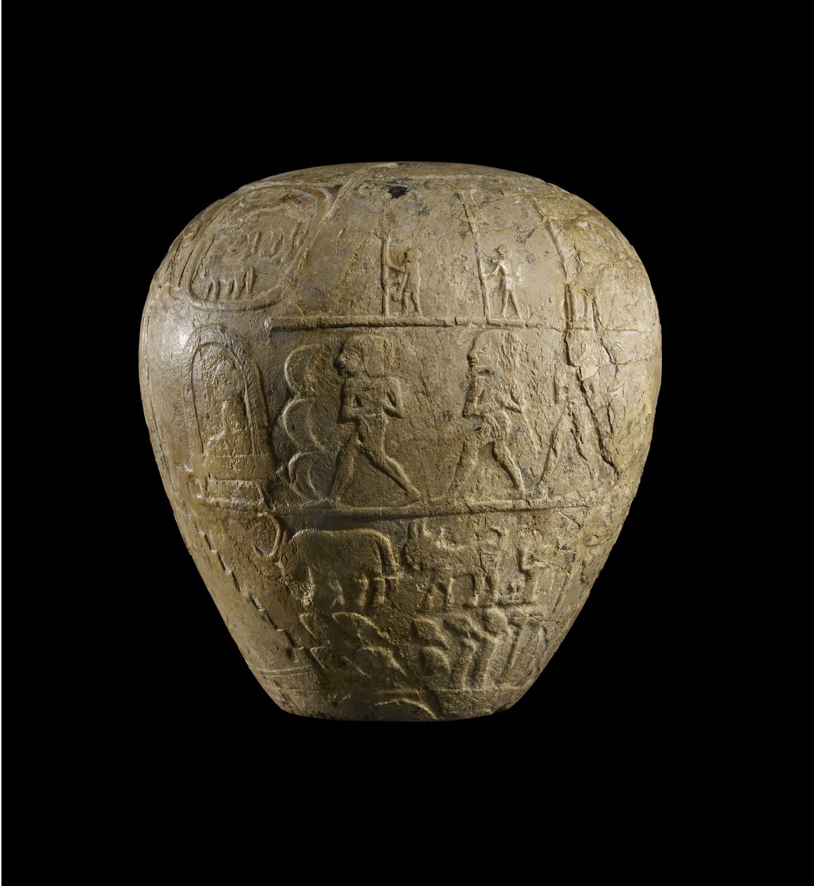 Macehead af Narmer kalksten af Protodynastic Period Egyptian