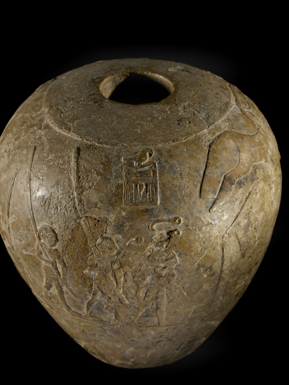 Macehead af Narmer kalksten af Protodynastic Period Egyptian