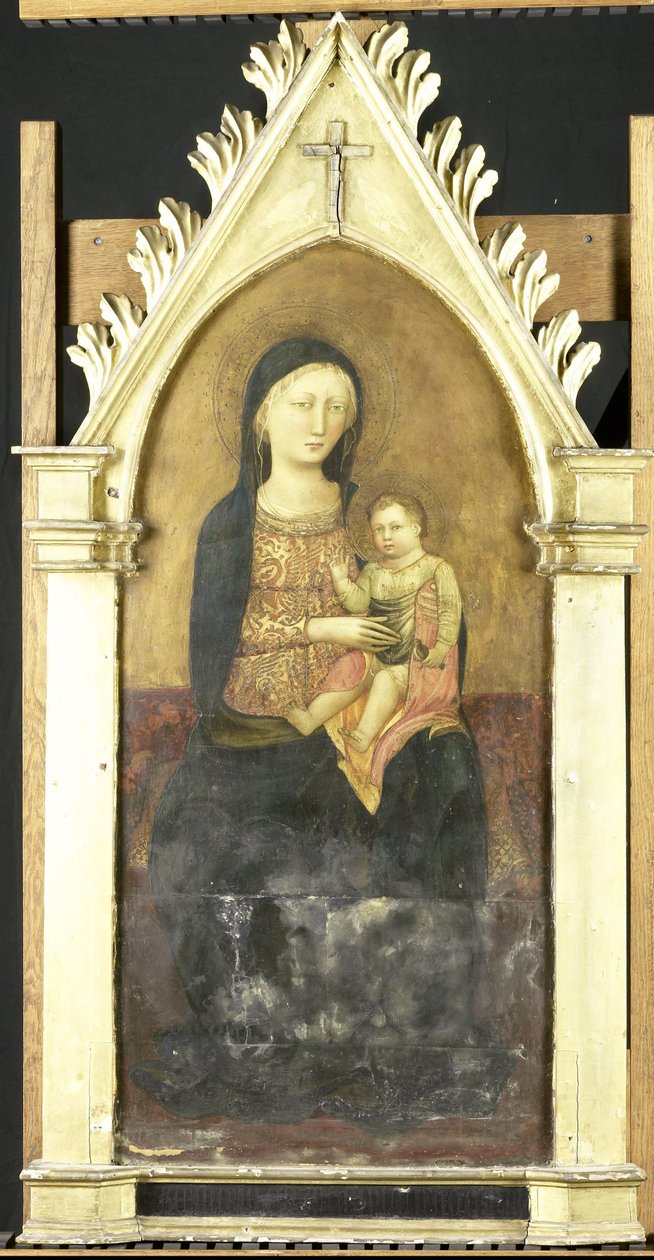 Jomfru og Barn af Pseudo Ambrodigio di Baldese (attributed to)
