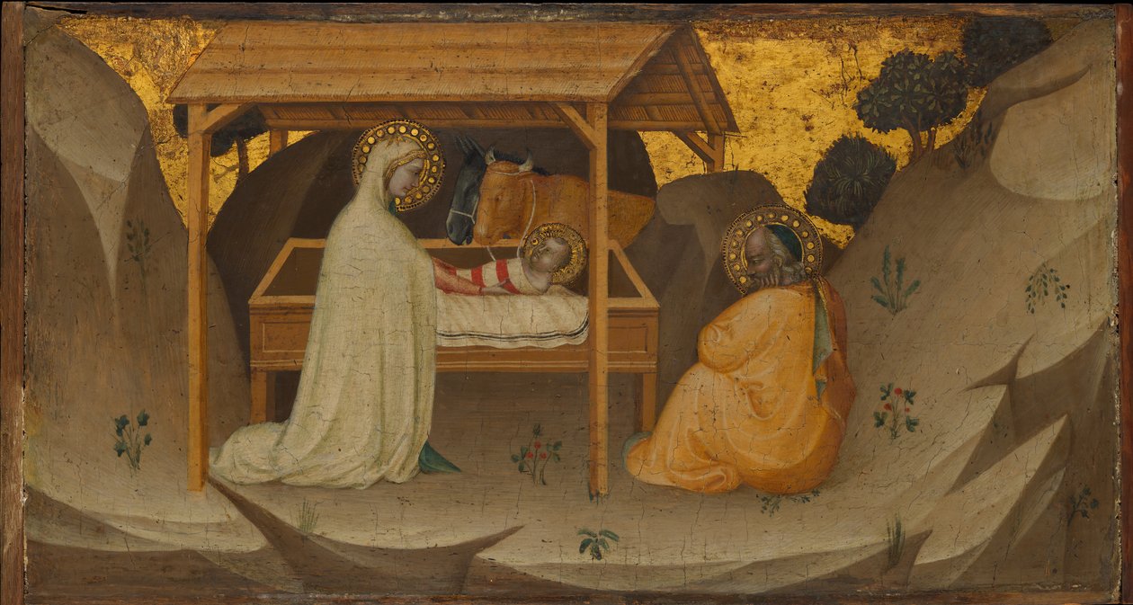 Fødselen, ca. 1350. af Puccio di Simone