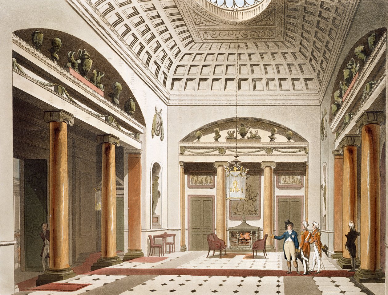 The Hall, Carlton House, fra Ackermanns 