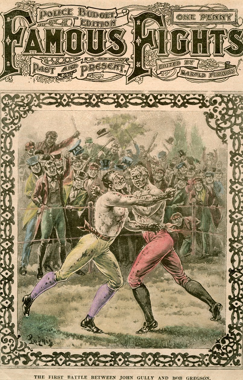 Det første slag mellem John Gully og Bob Gregson, 1807 slutningen af det 19. eller begyndelsen af det 20. århundrede. af Pugnis