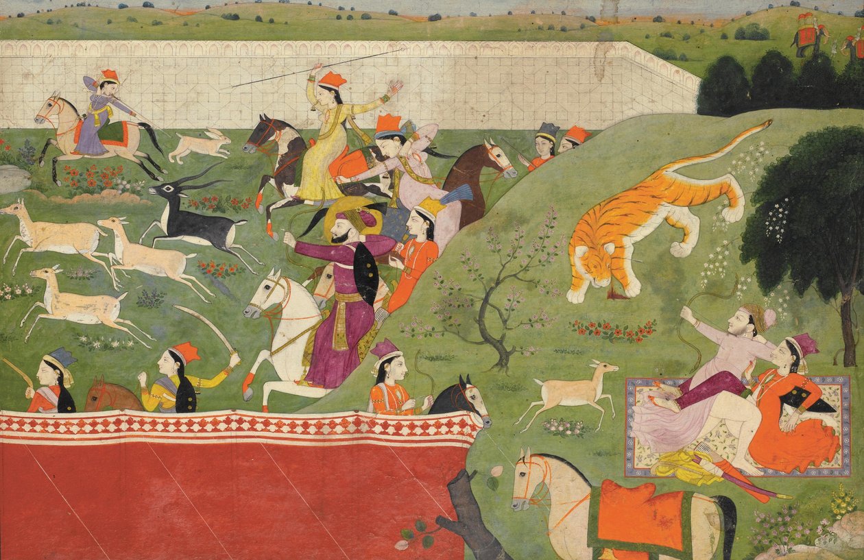 En illustration fra Hamir Hath af Punjab Hills