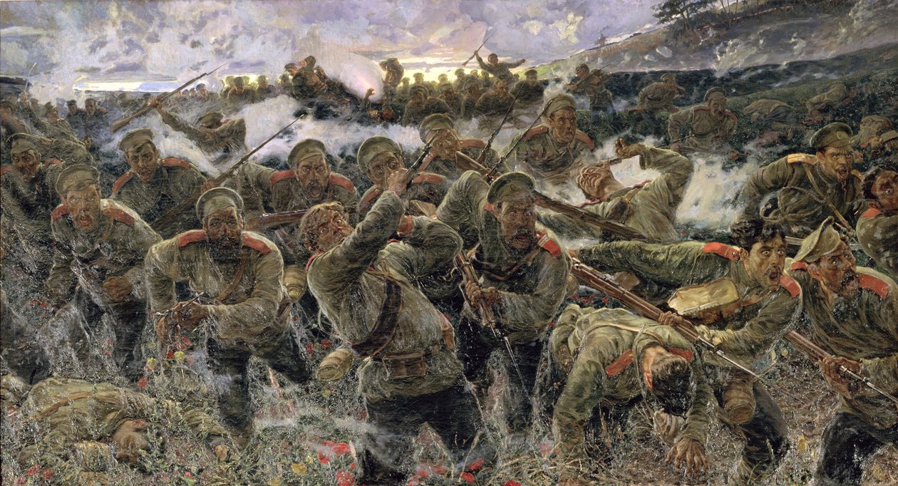 Bajonetkampene, 1904 af Pyotr Pavlovich Karyagin