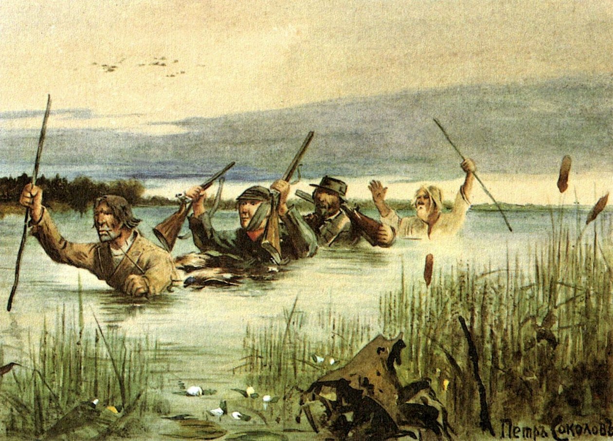 Illustration til novellen Love by Ivan Turgenev fra samlingen A Sportsman