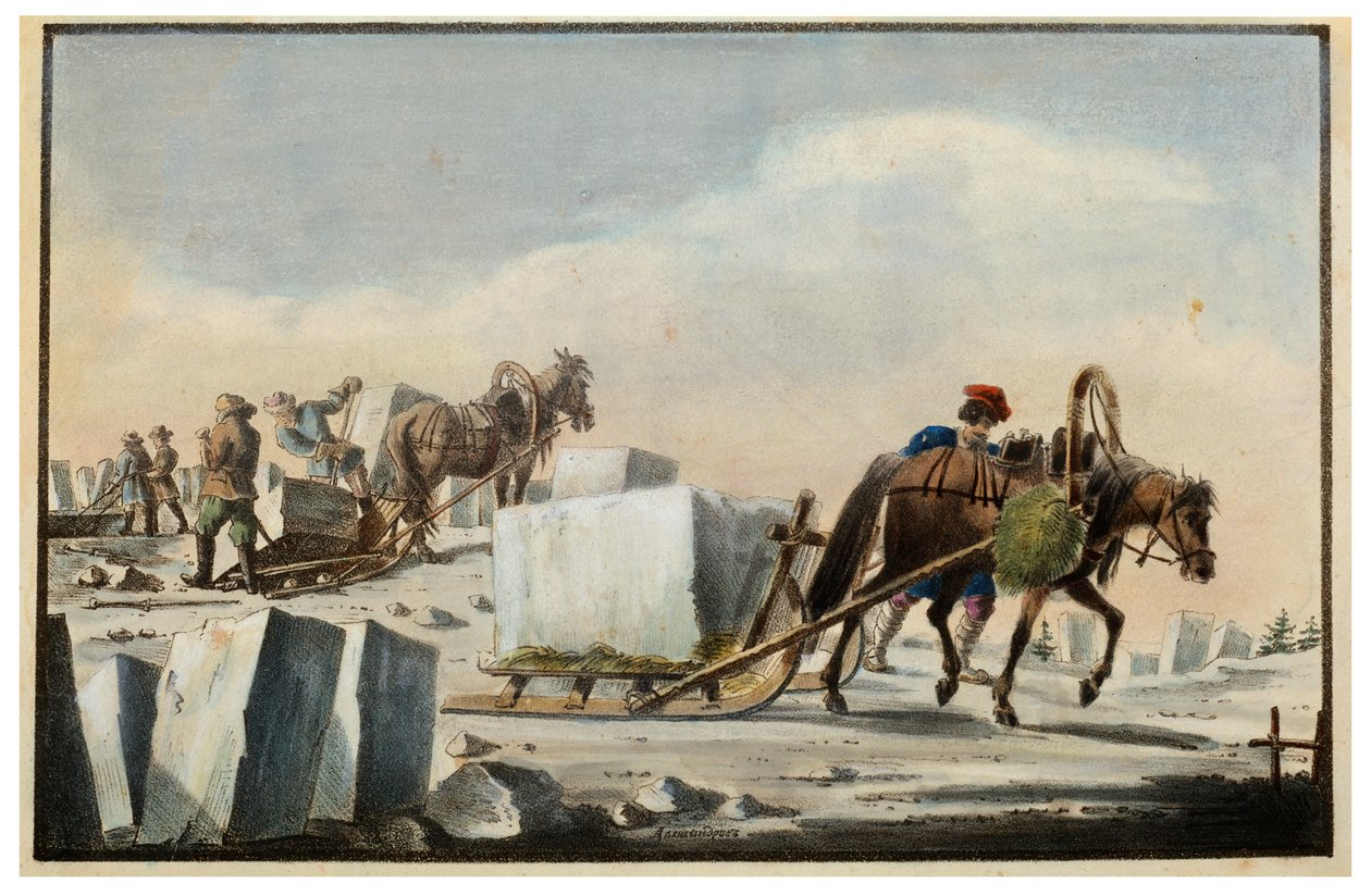 Issplitning, 1825 af Pyotr Alexandrov