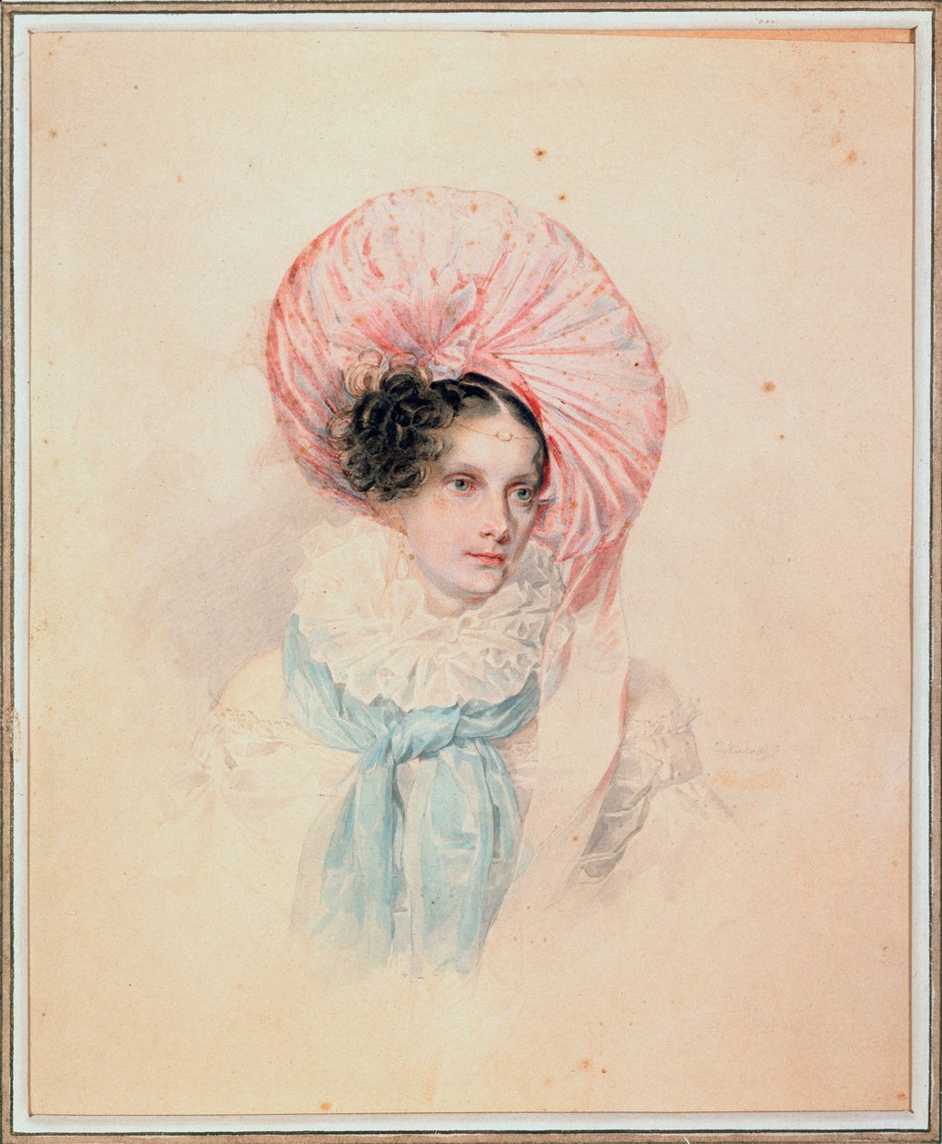 Portræt af kejserinde Alexandra Feodorovna (Fiodorovna) (Charlotte af Preussen af Pyotr Fyodorovich Sokolov