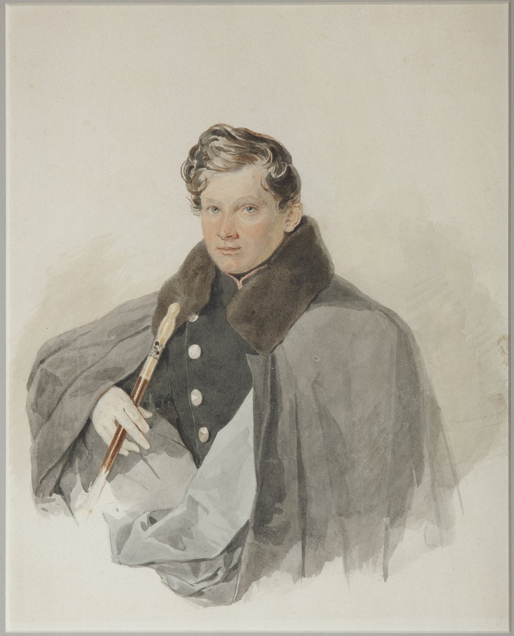 Portræt af grev Sergei Vasilyevich Trubetskoy 1815-1859, 1835 af Pyotr Fyodorovich Sokolov