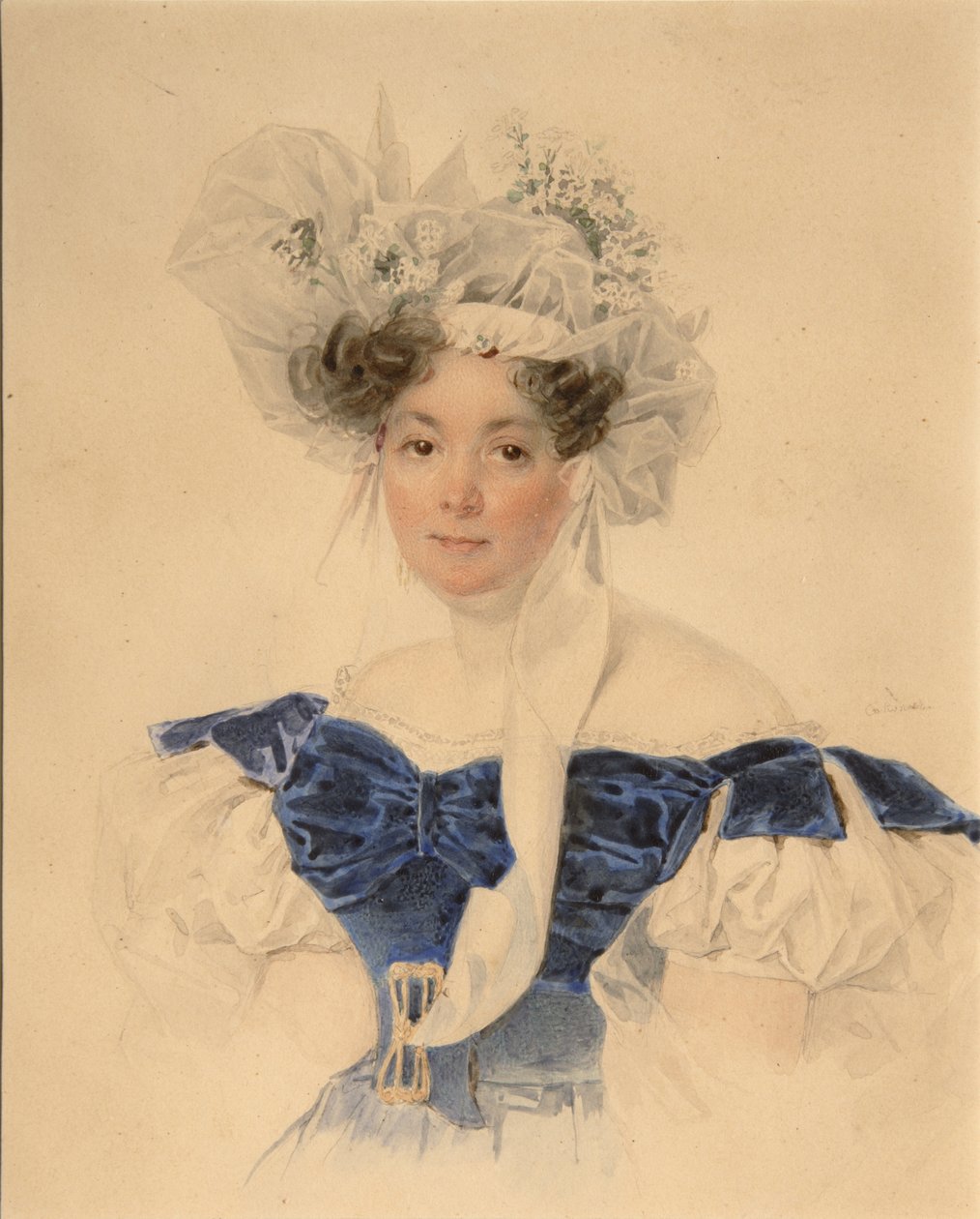 Portræt af grevinde Varvara Sergeyevna Golitsyna 1794-1875, født Rumyantseva-Kagulska, midten af ​​1830