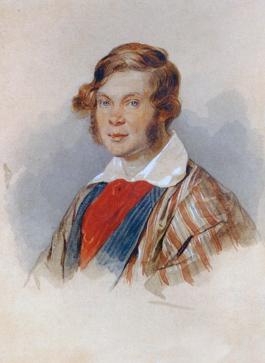 Portræt af digteren Prins Pyotr A. Vyazemsky 1792-1878, 1830