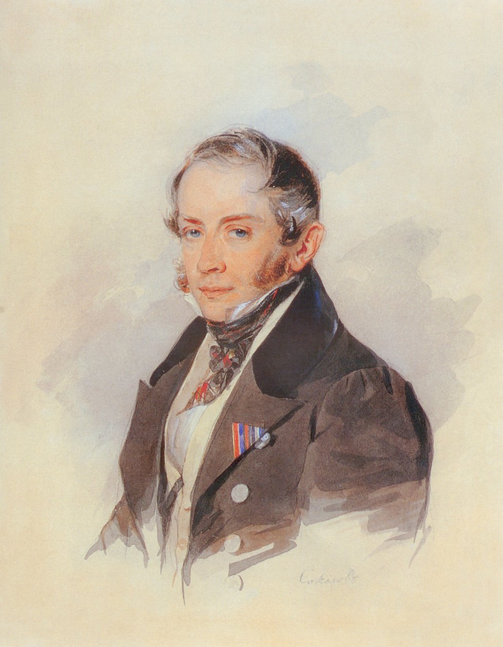 Portræt af komponisten grev Matvey Vielgorsky 1794-1866, 1830