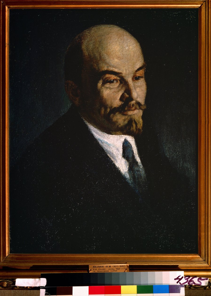 Portræt af Vladimir Lenin af Pyotr Ivanovich Kelin