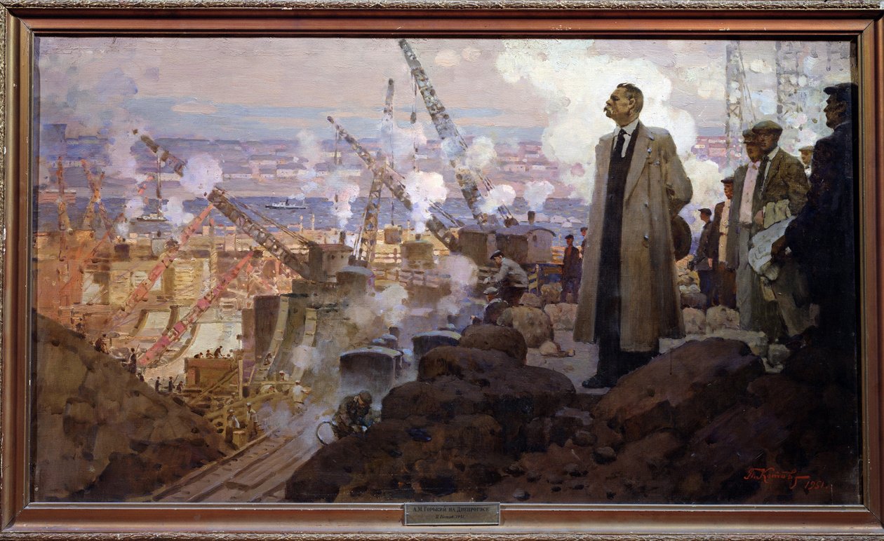 Maxime Gorkij (1868-1936) af Pyotr Ivanovich Kotov
