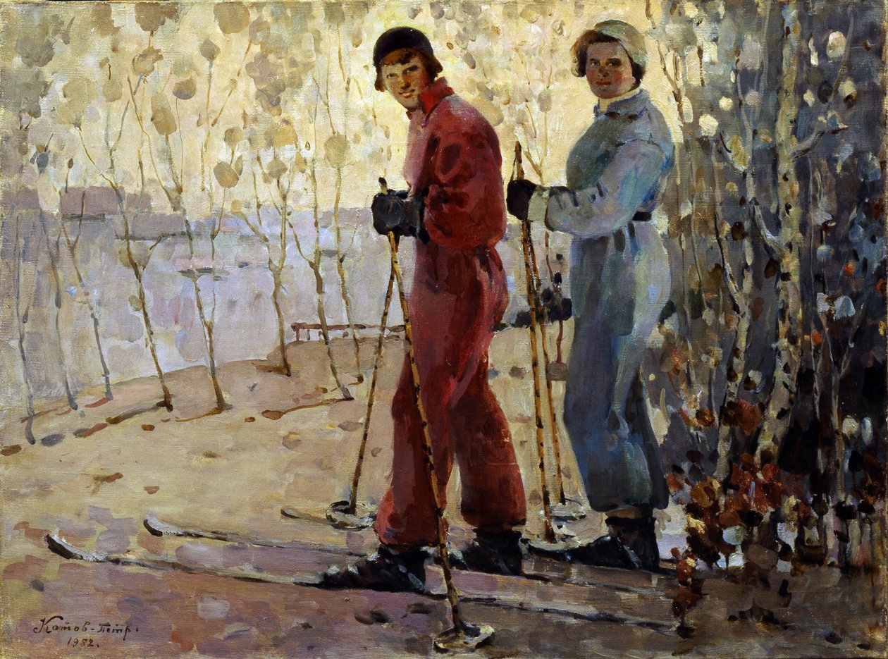 Skiløberne af Pyotr Ivanovich Kotov