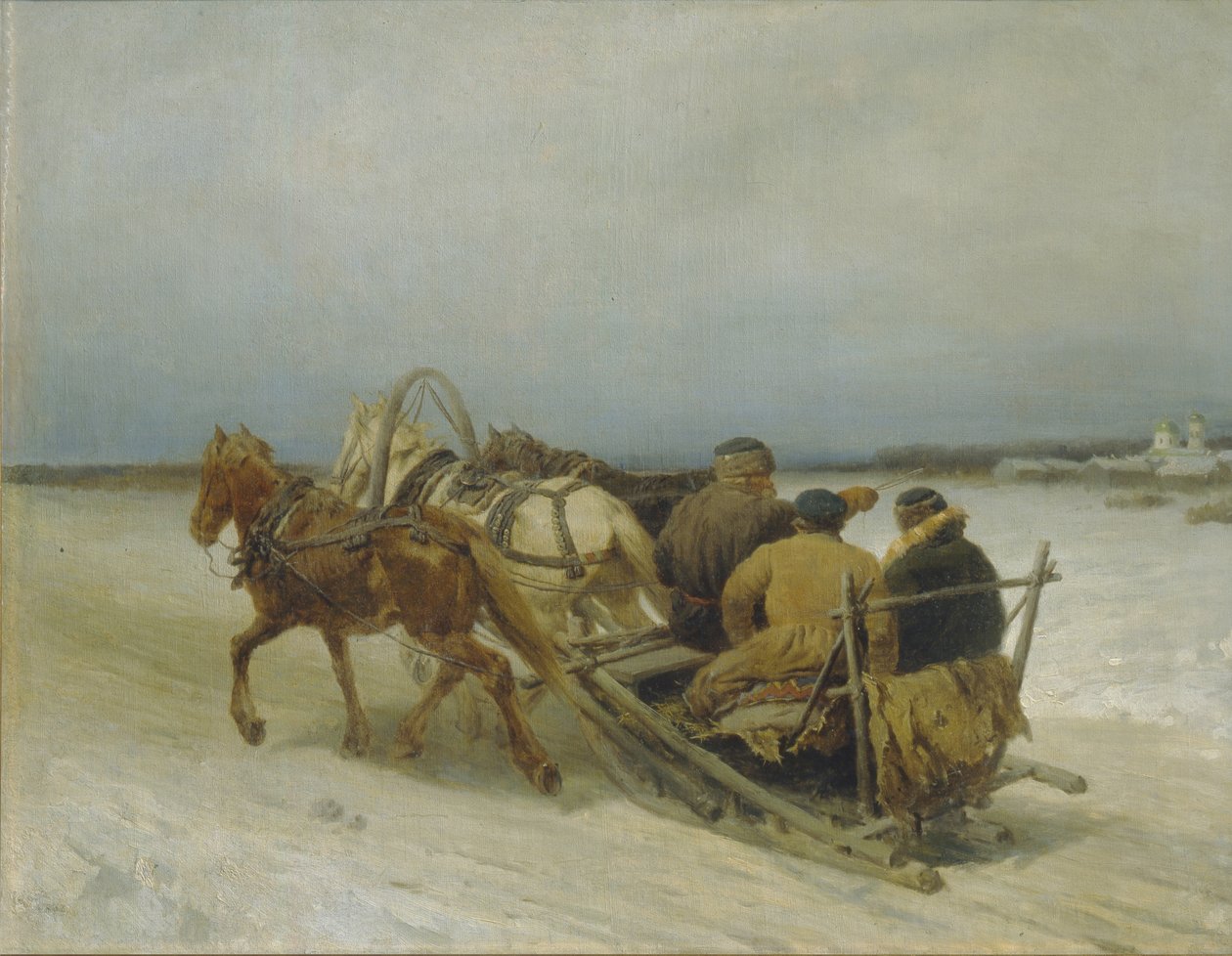 Trojka om vinteren, 1880