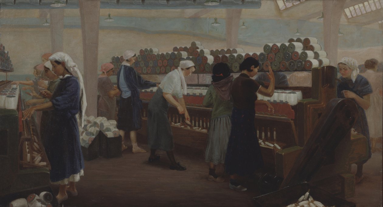 Tekstilfabrik i Kirovobad af Pyotr Pheonovich Stroev