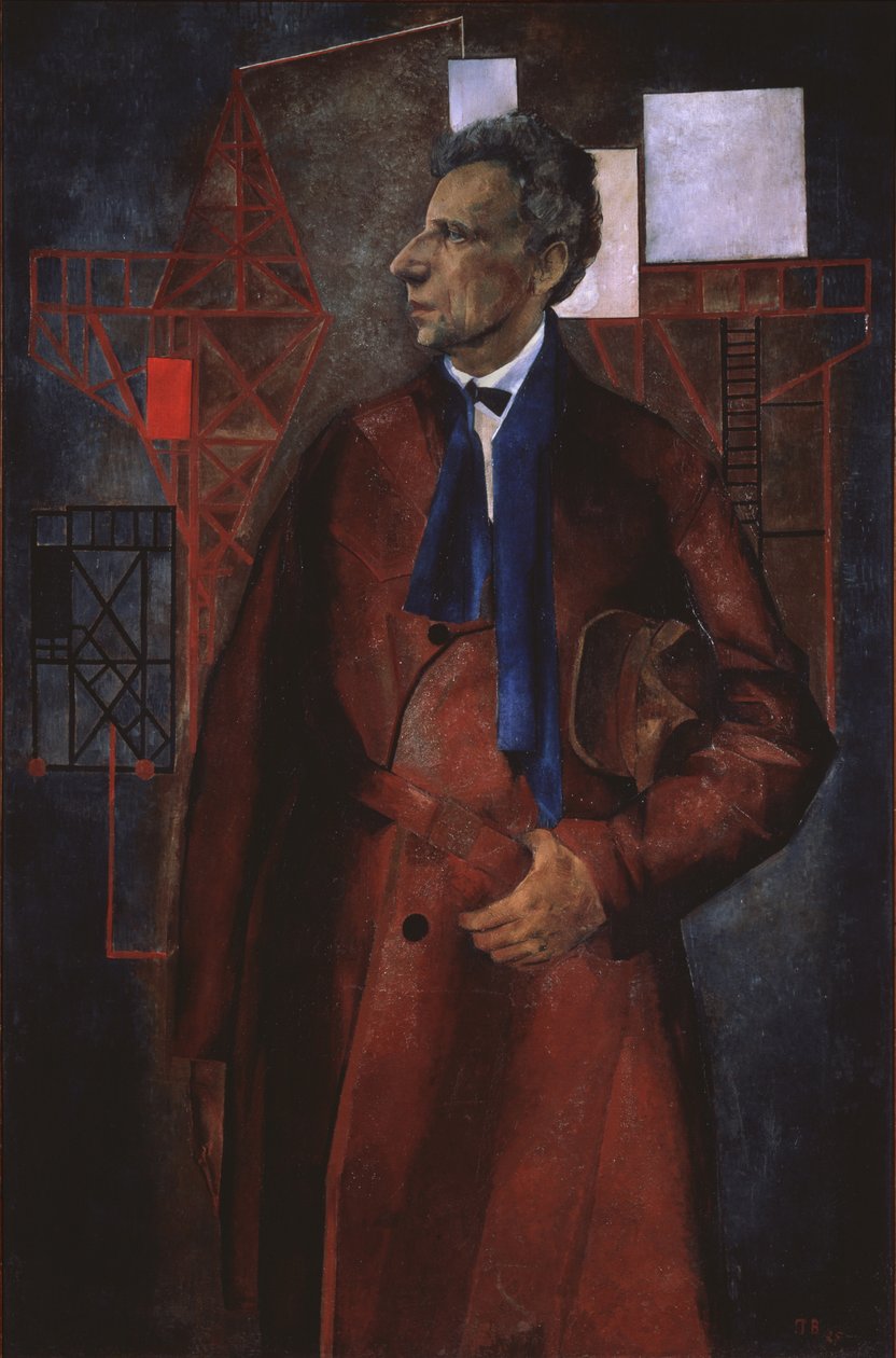 Portræt af sceneproduceren Vsevolod Meyerhold 1874-1940, 1925 af Pyotr Vladimirovich Williams