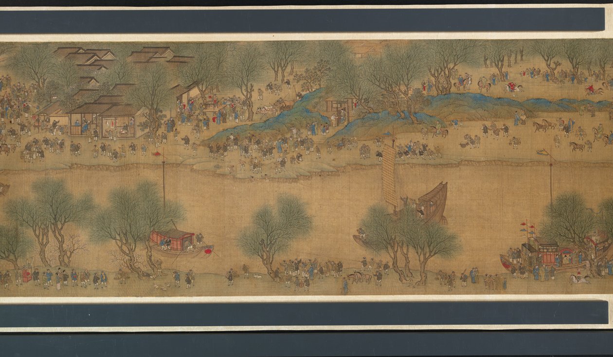 Forårsfest ved floden af Qing Dynasty Chinese School
