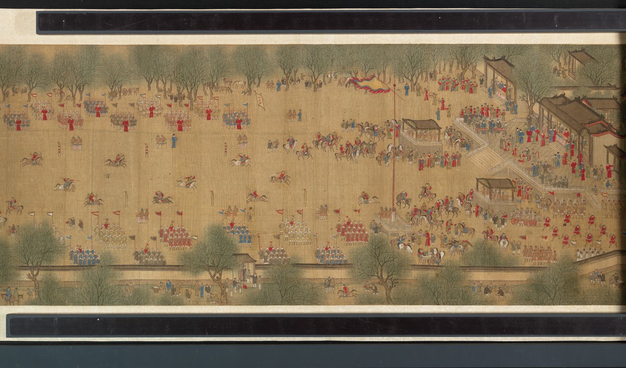 Forårsfest ved floden af Qing Dynasty Chinese School