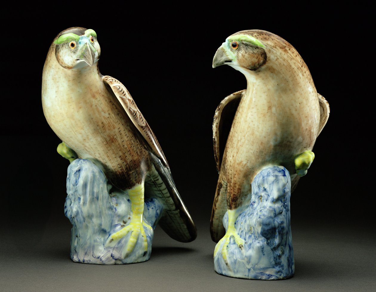Et par famille rosenhøge (porcelæn) af Qing Dynasty Chinese School