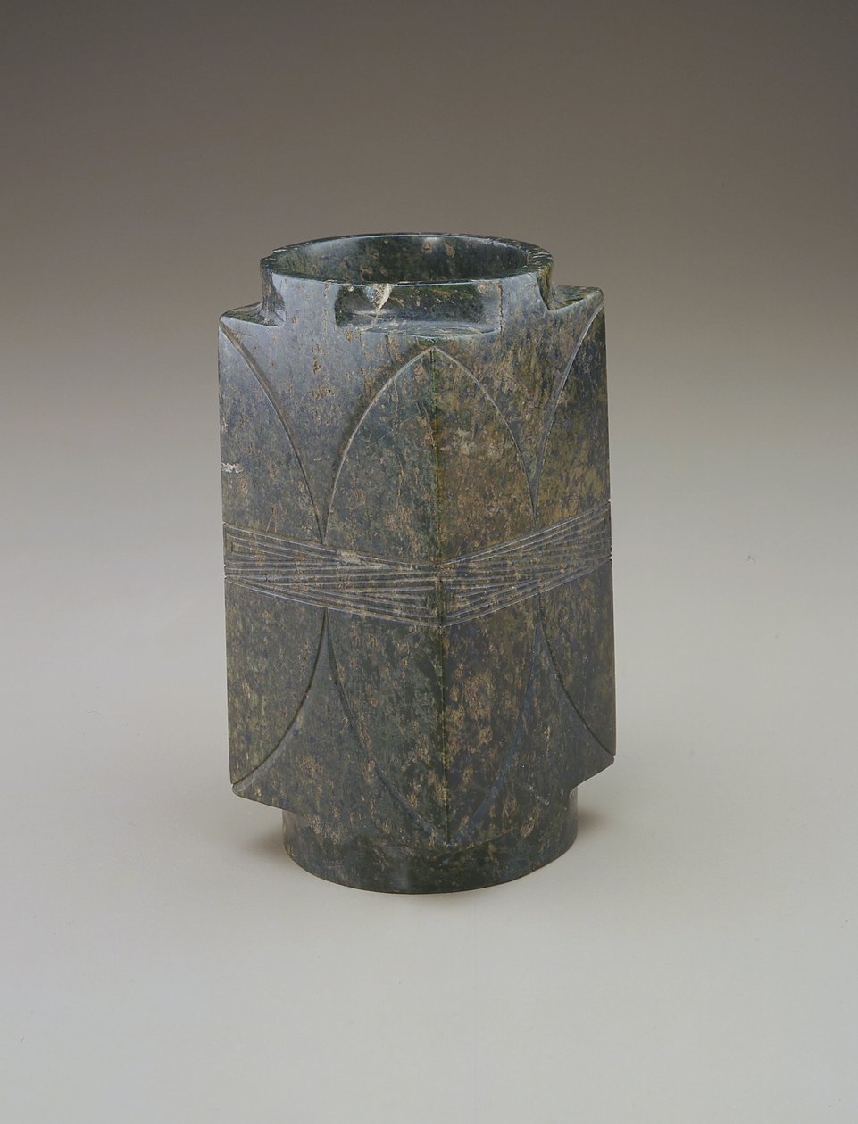 Cong (jade) af Qing Dynasty Chinese School