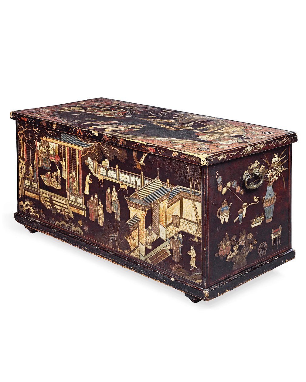 Stor coromandel kiste, Kangxi Periode af Qing Dynasty Chinese School