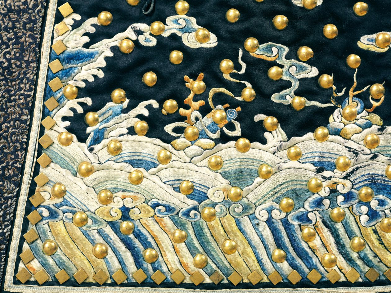 Sjælden kejserlig vagtmands ceremonielle uniform, Qianlong / Jiaqing-periode af Qing Dynasty Chinese School