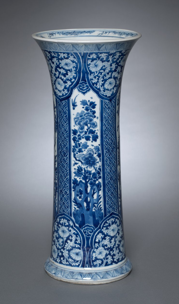 Vase med betræk, 1662-1722 af Qing Dynasty Chinese School