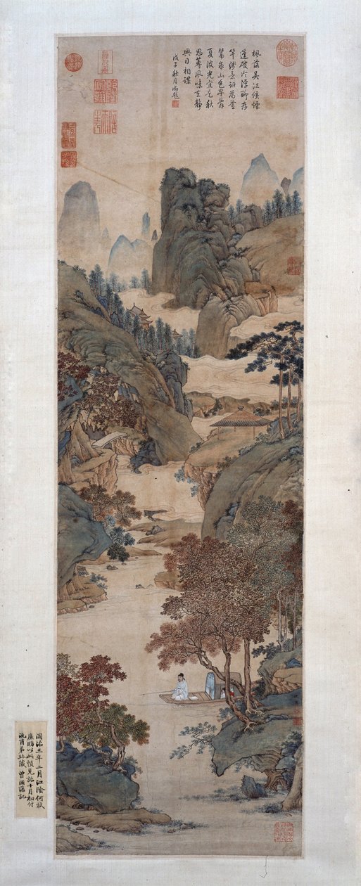 Fiskeri under kinesisk sødt tandkød af Qiu Ying