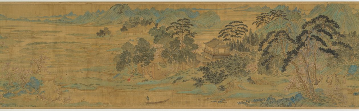 Ferskenblomstens forår af Qiu Ying