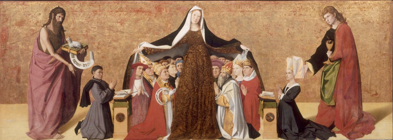 The Virgin of Mercy af Cadard-familien, 1453 af Quarton