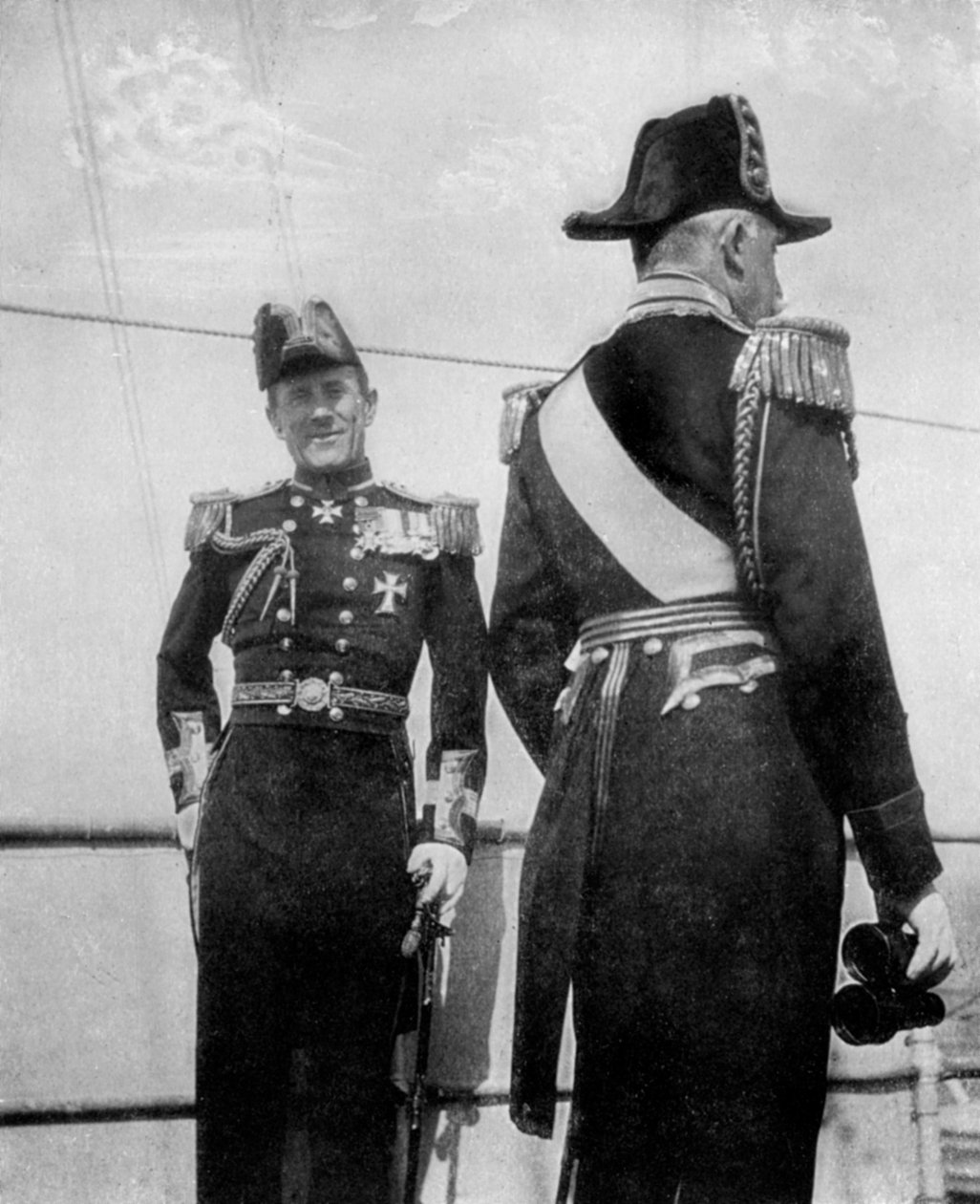 Commodore Keppel med hertugen af Connaught, 1908 af Queen Alexandra
